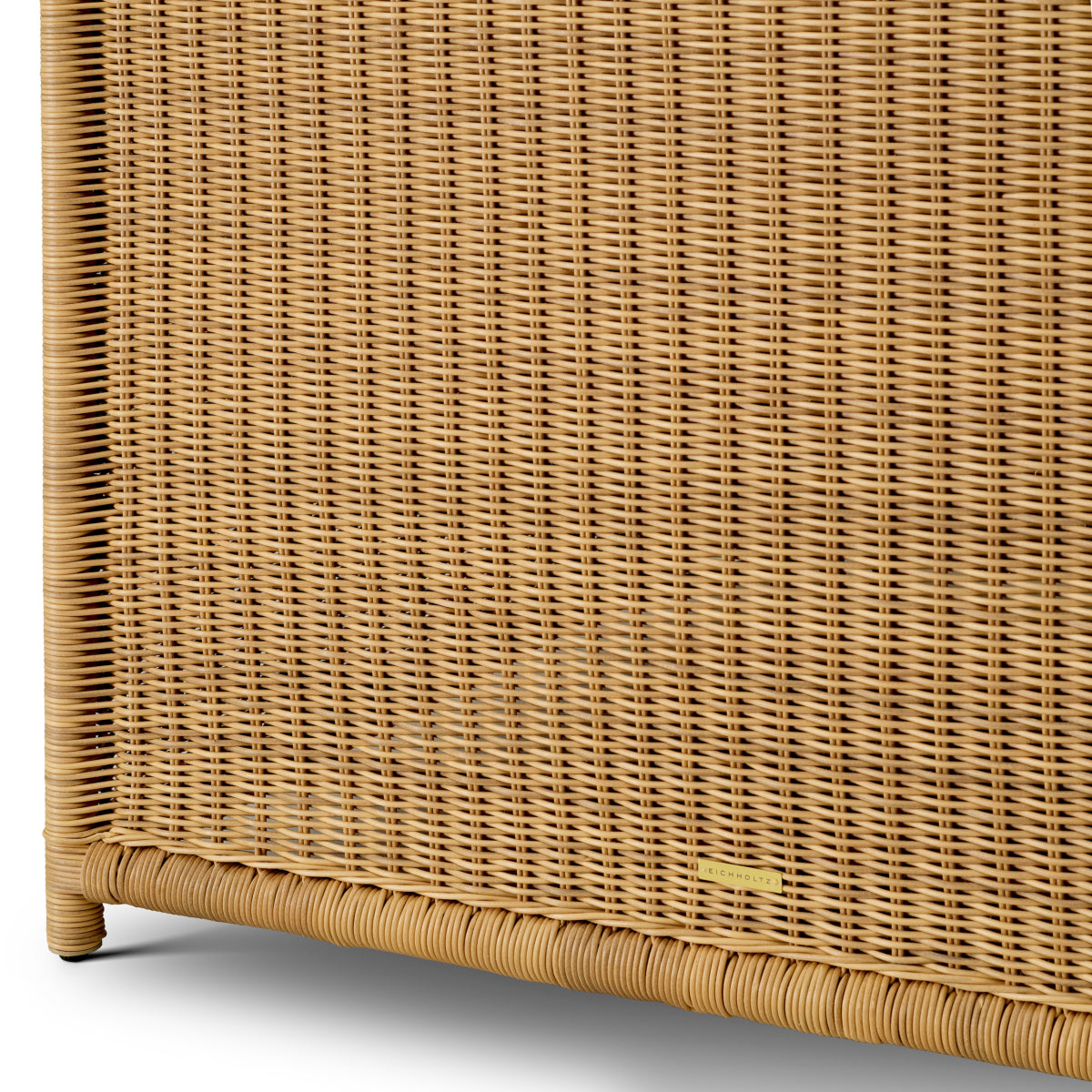 Modułowy fotel ogrodowy Hampton, sztuczny rattan, tkanina Saville, beż