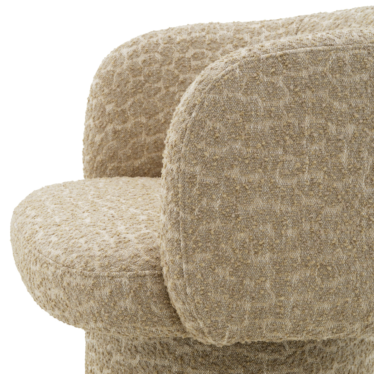 Krzesło stołowe Marly, wykończenie brązowe, tkanina Vaux jacquard, beż