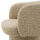 Krzesło stołowe Marly, wykończenie brązowe, tkanina Vaux jacquard, beż
