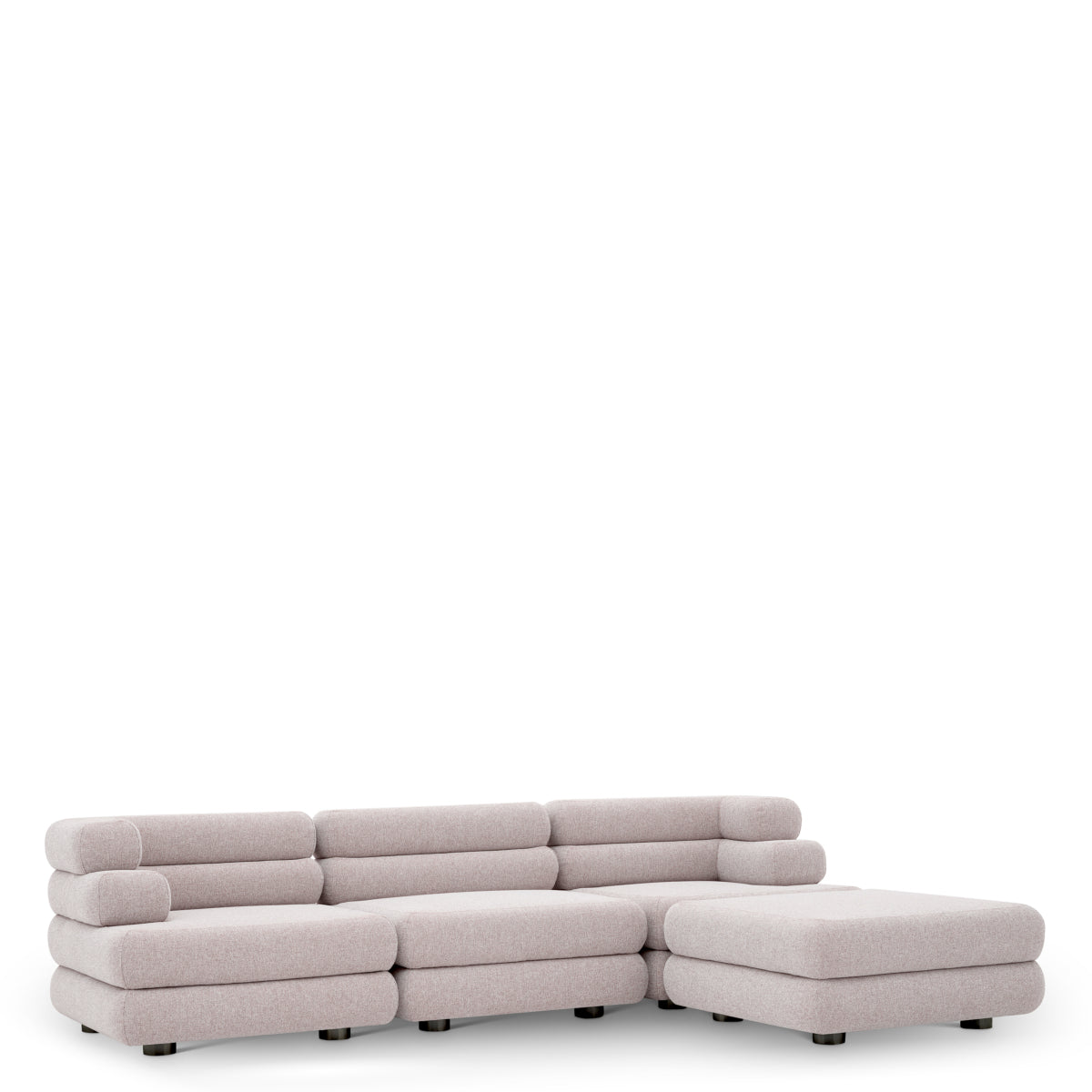 Zewnętrzna sofa modułowa Malaga - puf