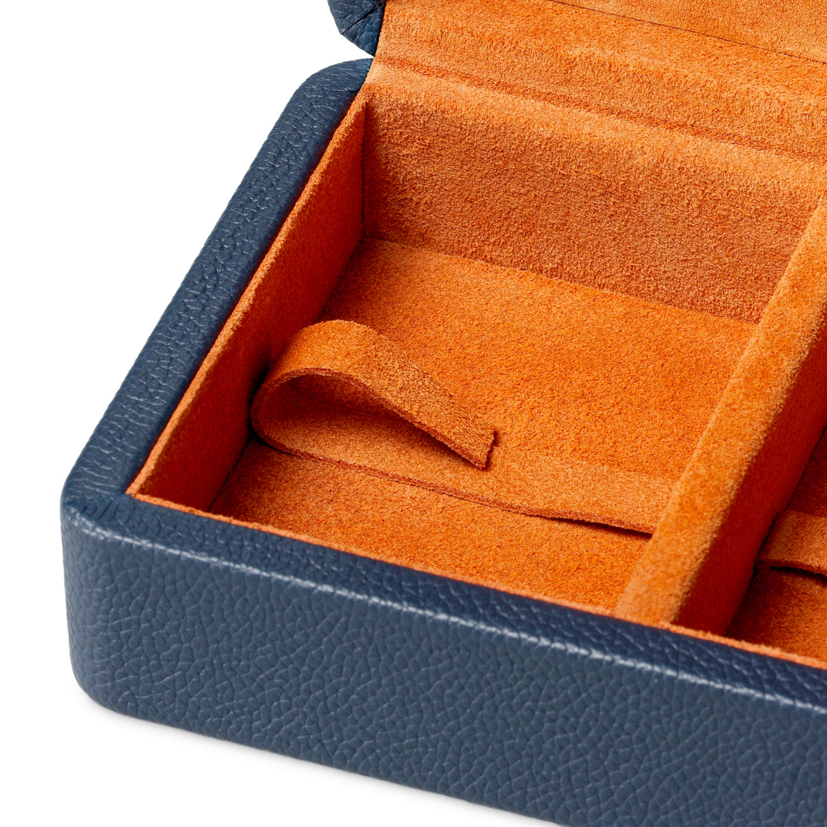 Pudełko na karty The Ridges (2 talie w zestawie), blue leather