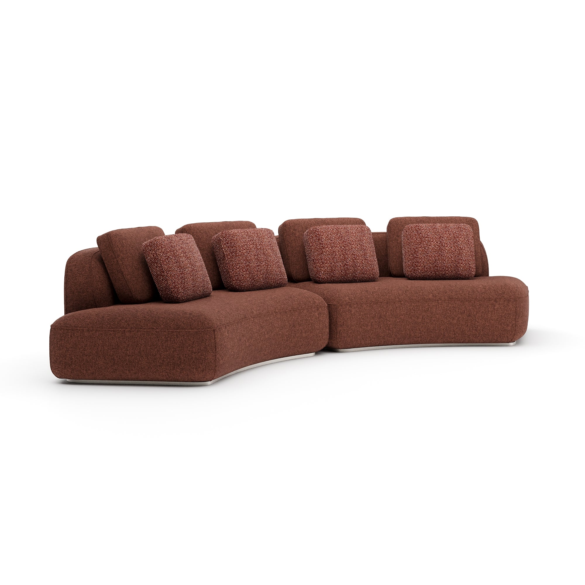 Narożnik Sasso – dwuczęściowa zakrzywiona sofa | Saffron, UPH-426-SEC1-A