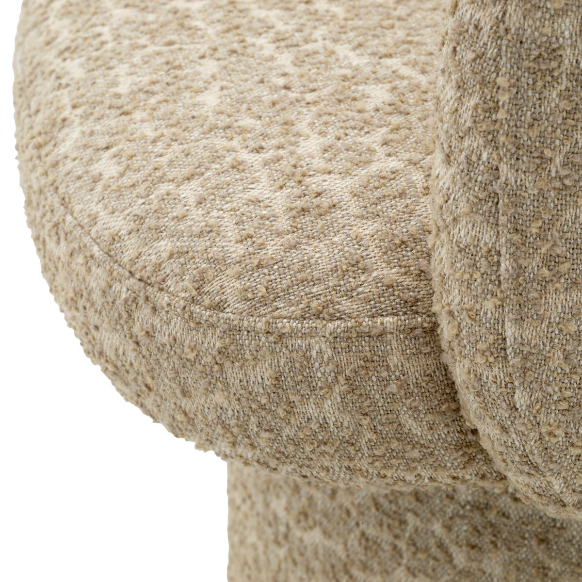 Krzesło stołowe Marly, wykończenie brązowe, tkanina Vaux jacquard, beż