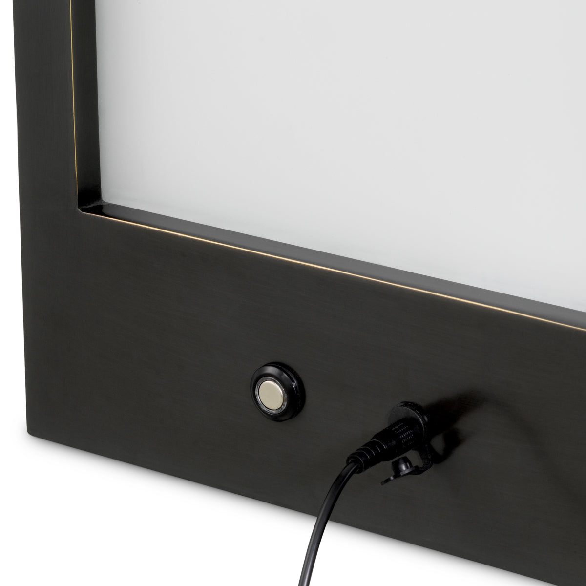 Lampa ogrodowa Riserva S, wykończenie brązowe z połyskiem, białe szkło