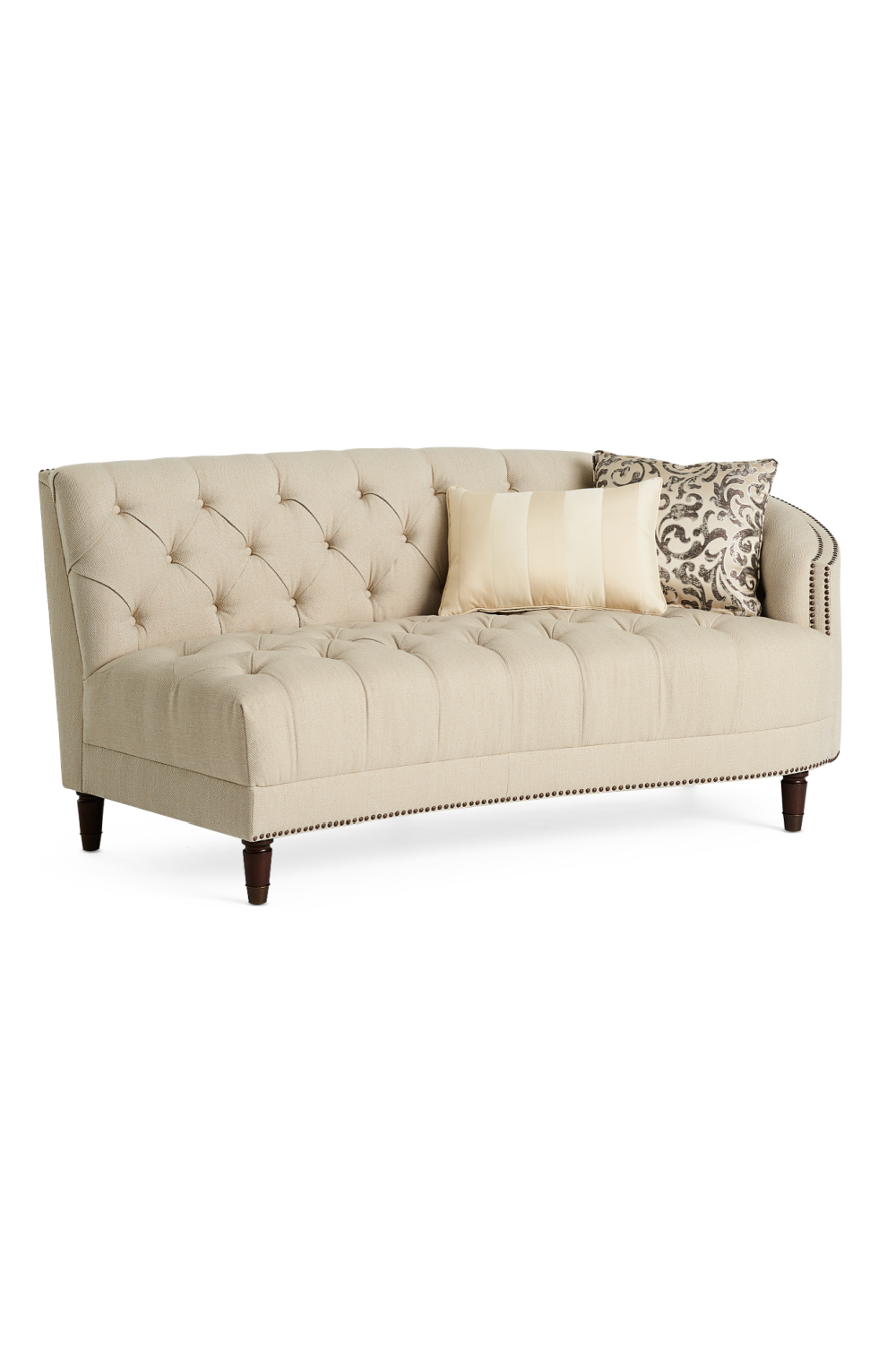 Sofa pikowana z ćwiekami – moduł LAF