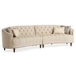 Sofa pikowana z ćwiekami – moduł LAF