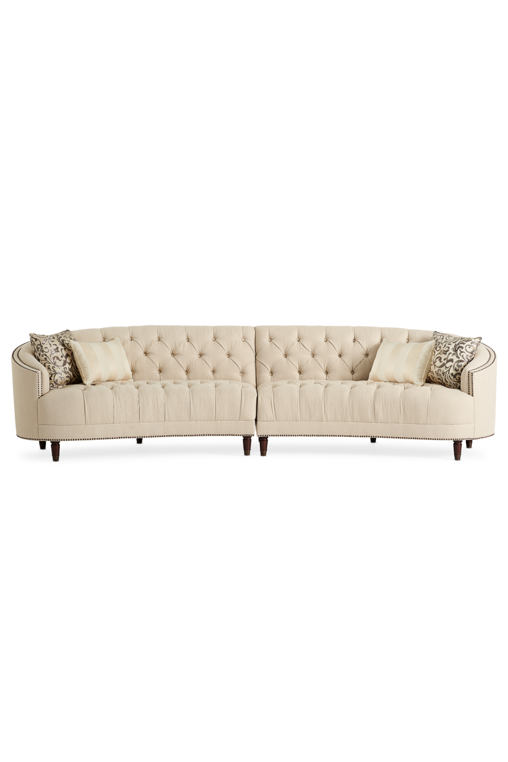 Sofa pikowana z ćwiekami – moduł LAF