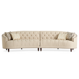 Sofa pikowana z ćwiekami – moduł LAF