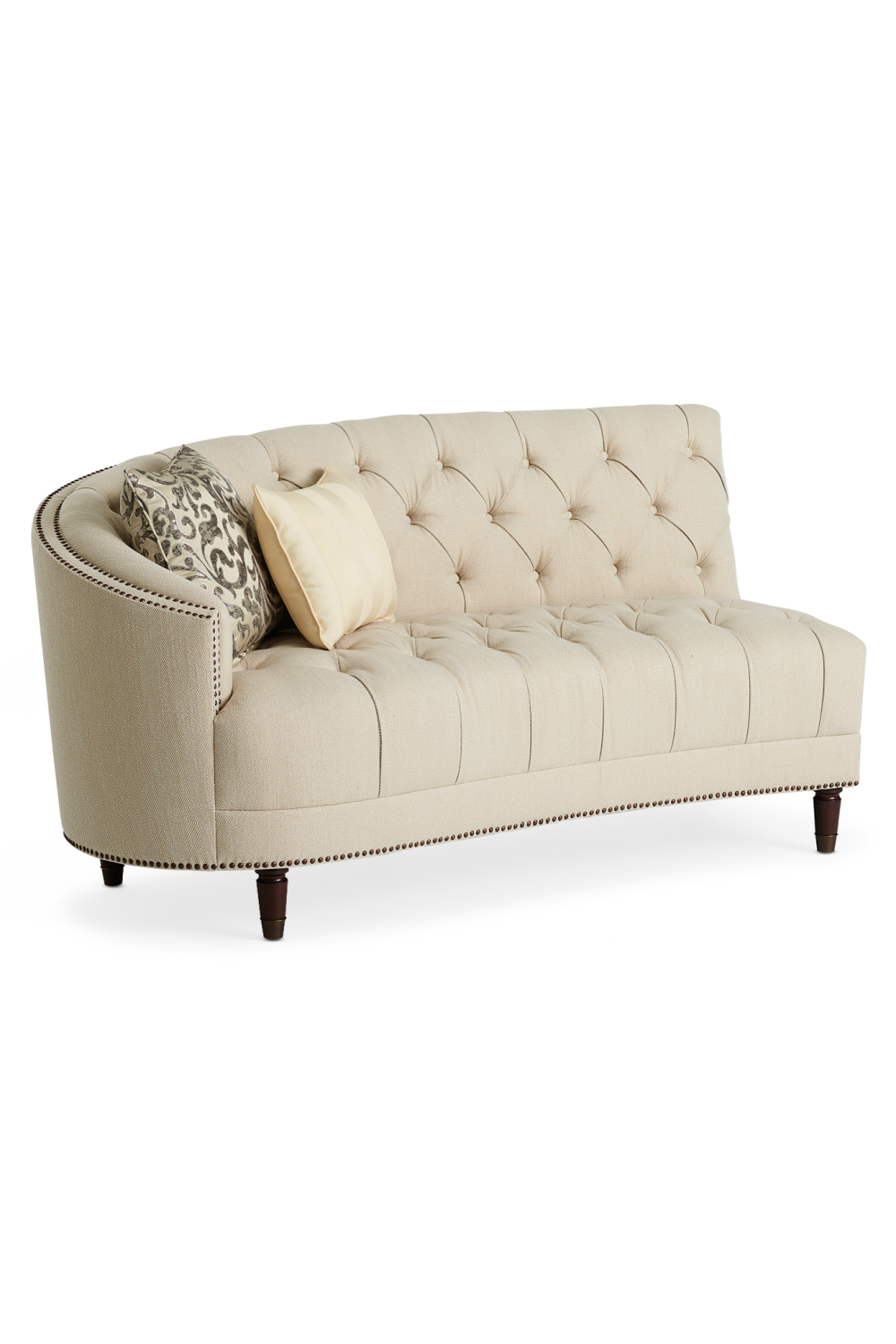 Sofa pikowana z ćwiekami
