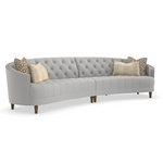 Sofa pikowana z ćwiekami
