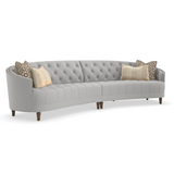 Sofa pikowana z ćwiekami