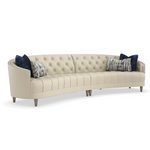 Sofa pikowana z ćwiekami