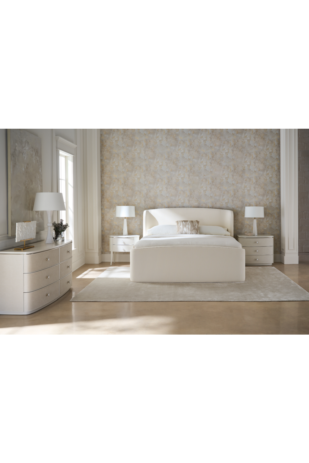 Łóżko Soft Embrace | Queen, Ivory