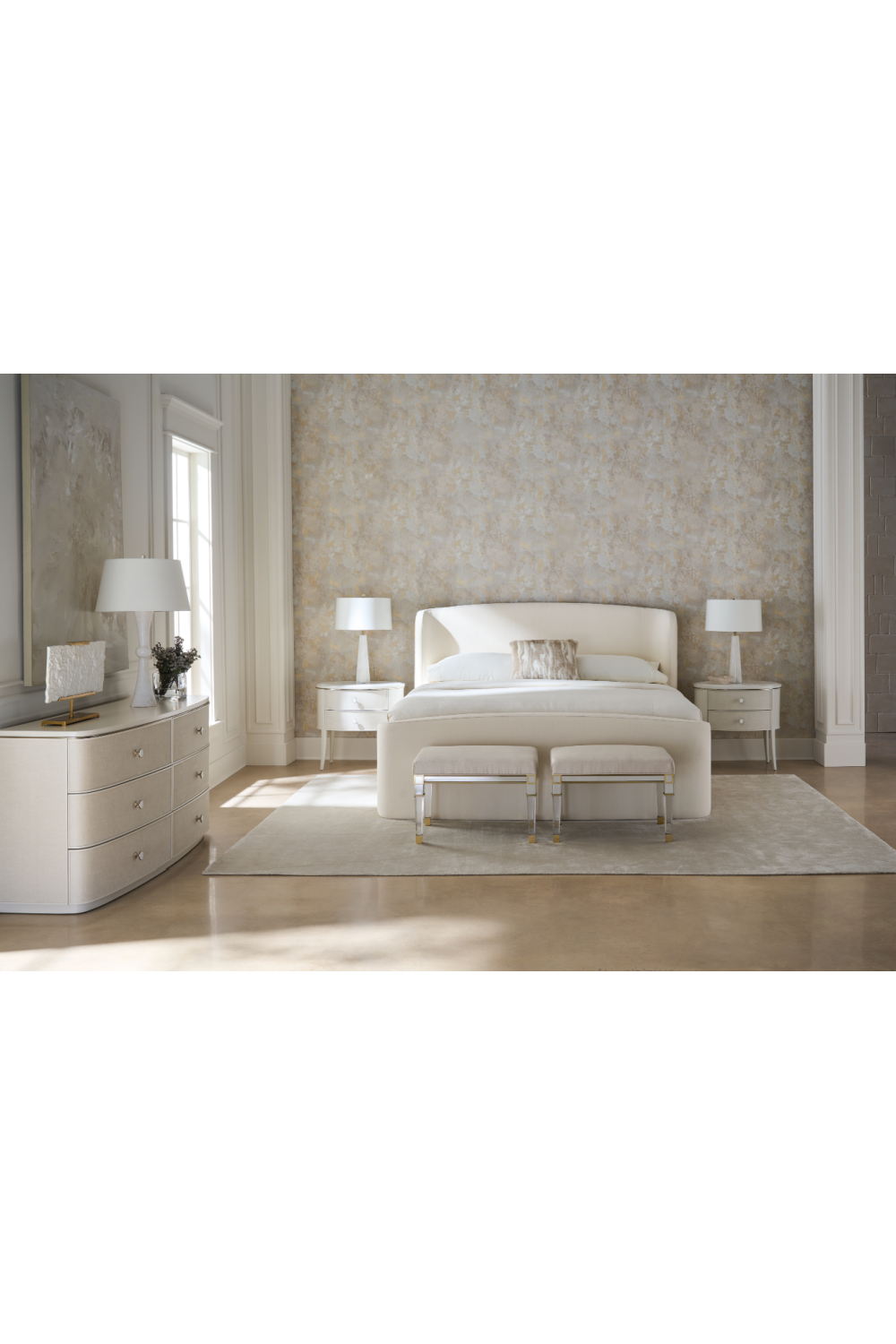 Łóżko Soft Embrace | Queen, Ivory