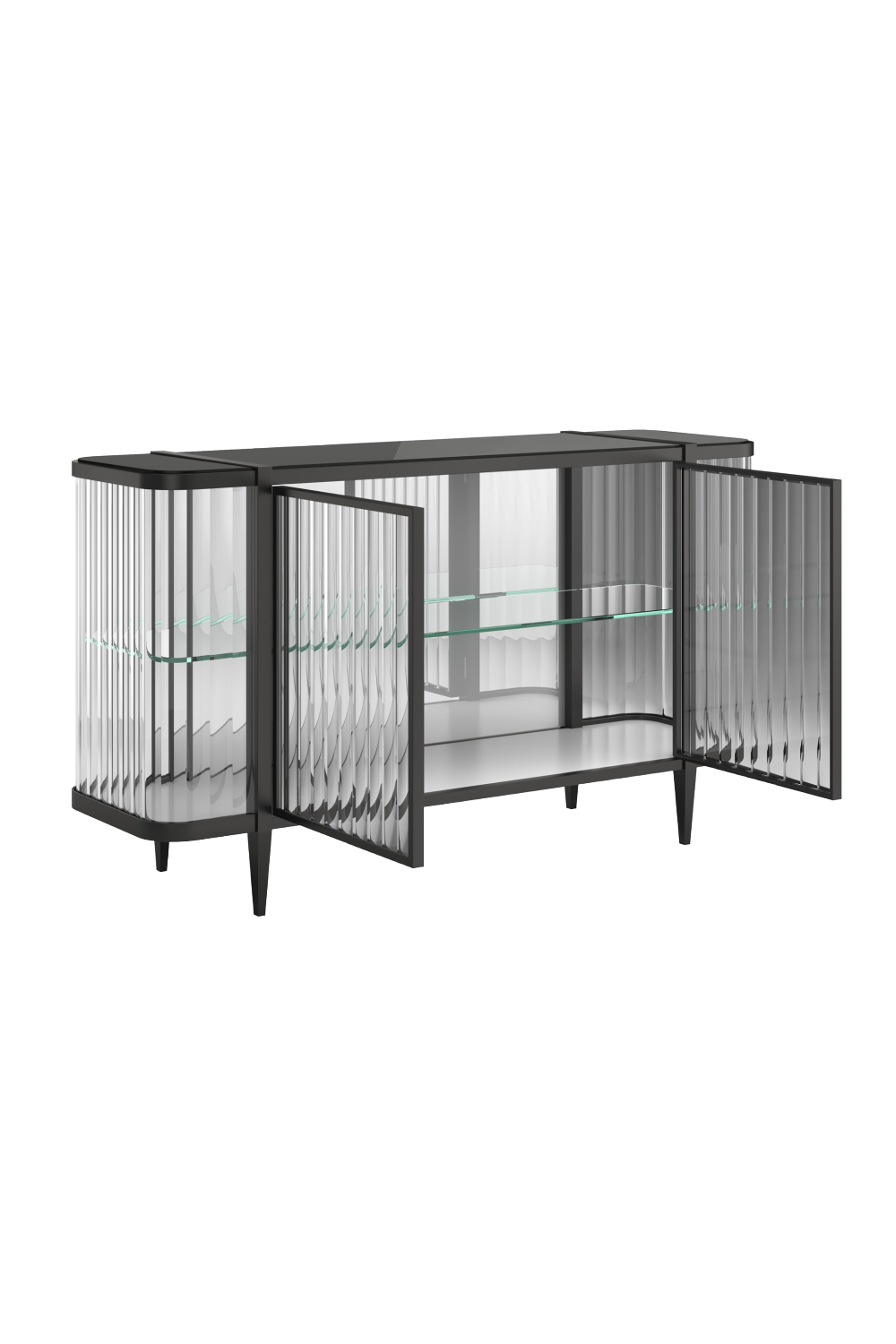 Komoda Wavy Mirror z 2 drzwiami | Caracole Stop And Stare | Caracole.eu.com