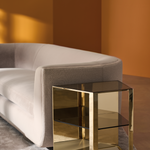 Zakrzywiona sofa w kolorze ciemnoszarym | Maszynka do strzyżenia Caracole | Caracole.eu.com