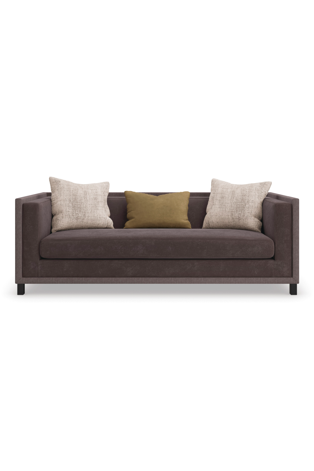 Sofa Tuxedo brązowa