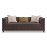 Sofa Tuxedo brązowa