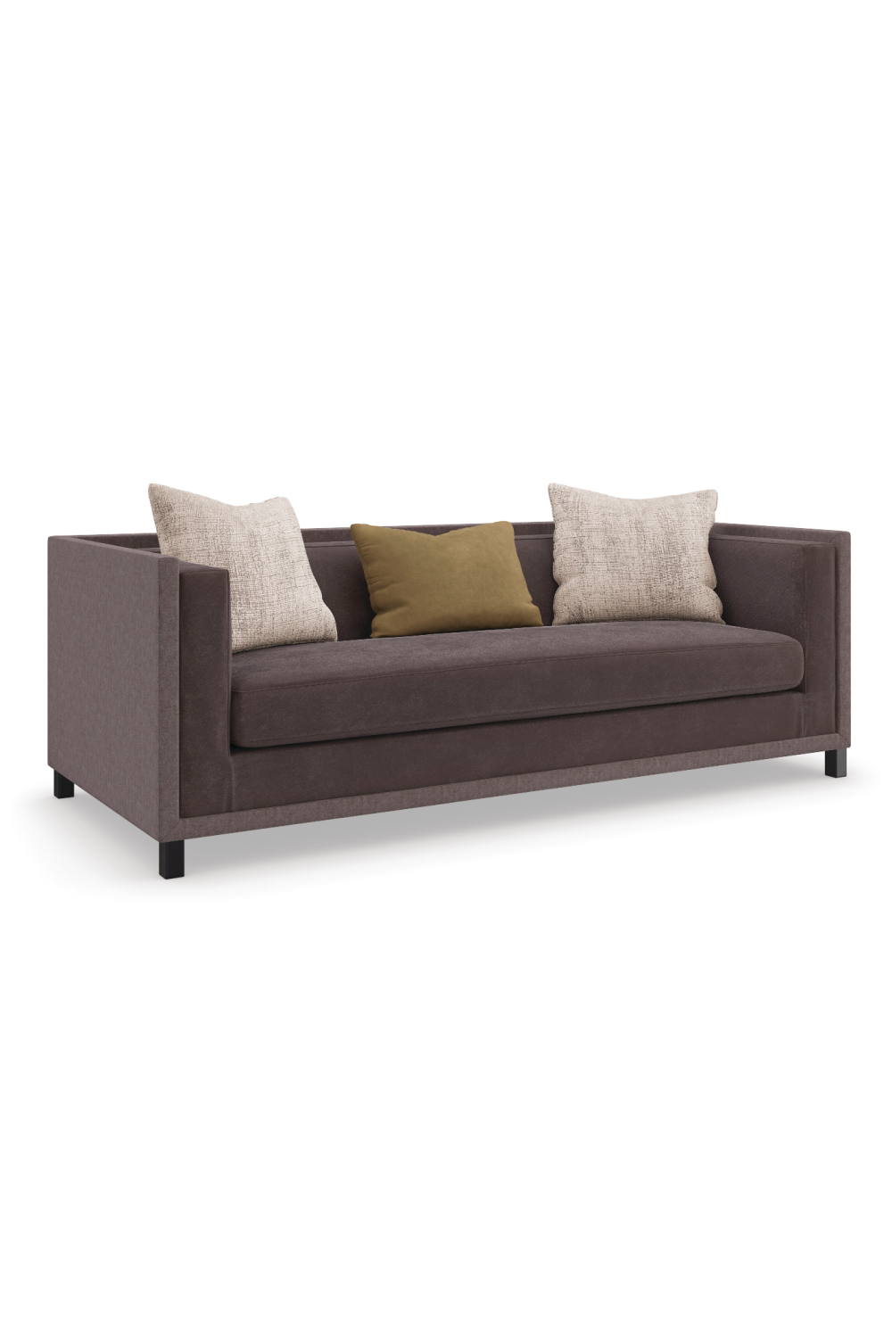 Sofa Tuxedo brązowa