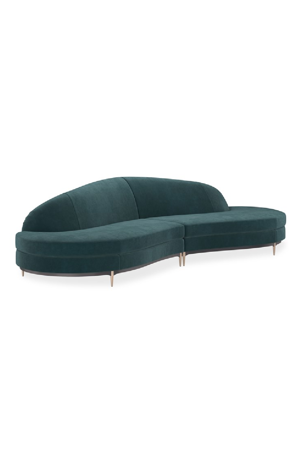 Sofa narożna Three's Company zielona
