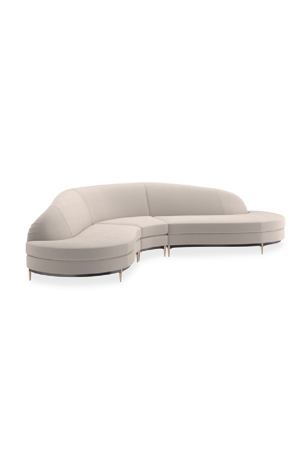 Sofa narożna Three's Company beżowa
