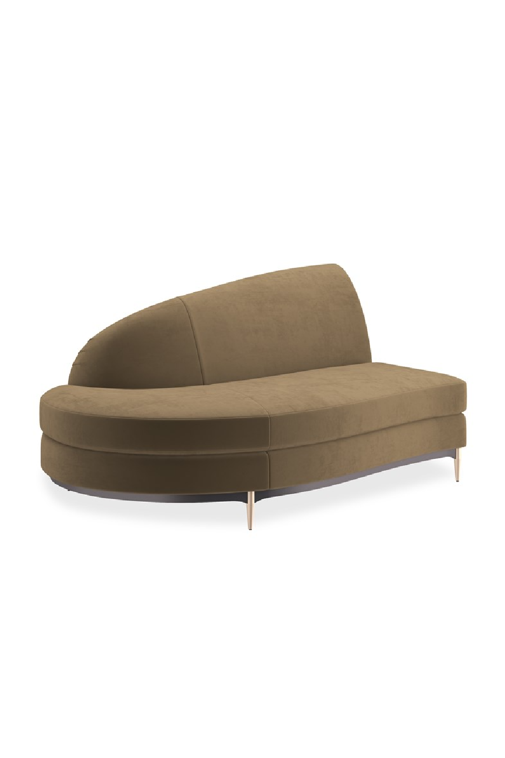 Sofa narożna Three's Company brązowa