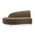 Sofa narożna Three's Company brązowa