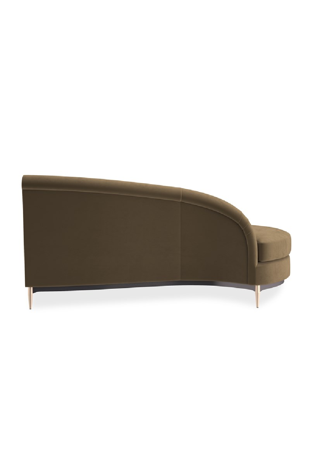 Sofa narożna Three's Company brązowa
