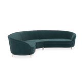 Sofa narożna Three's Company zielona