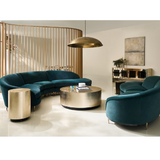Sofa narożna Three's Company zielona