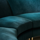 Sofa narożna Three's Company zielona
