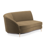 Sofa narożna Three's Company brązowa