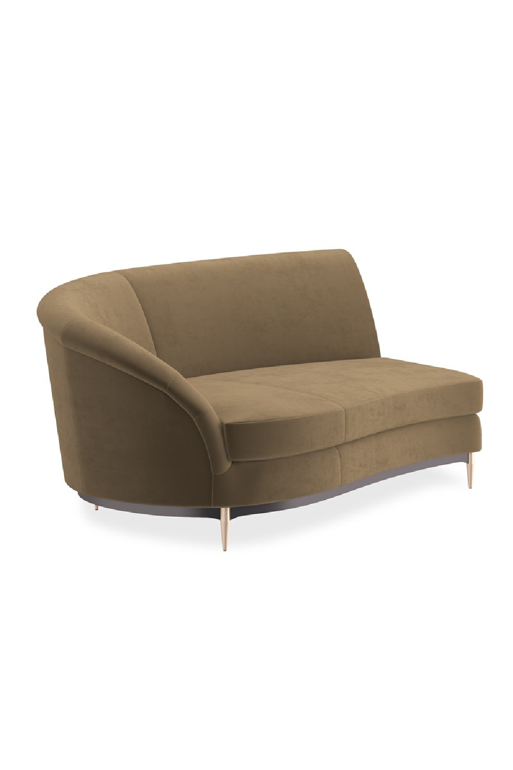 Sofa narożna Three's Company brązowa