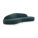 Sofa narożna Three's Company zielona