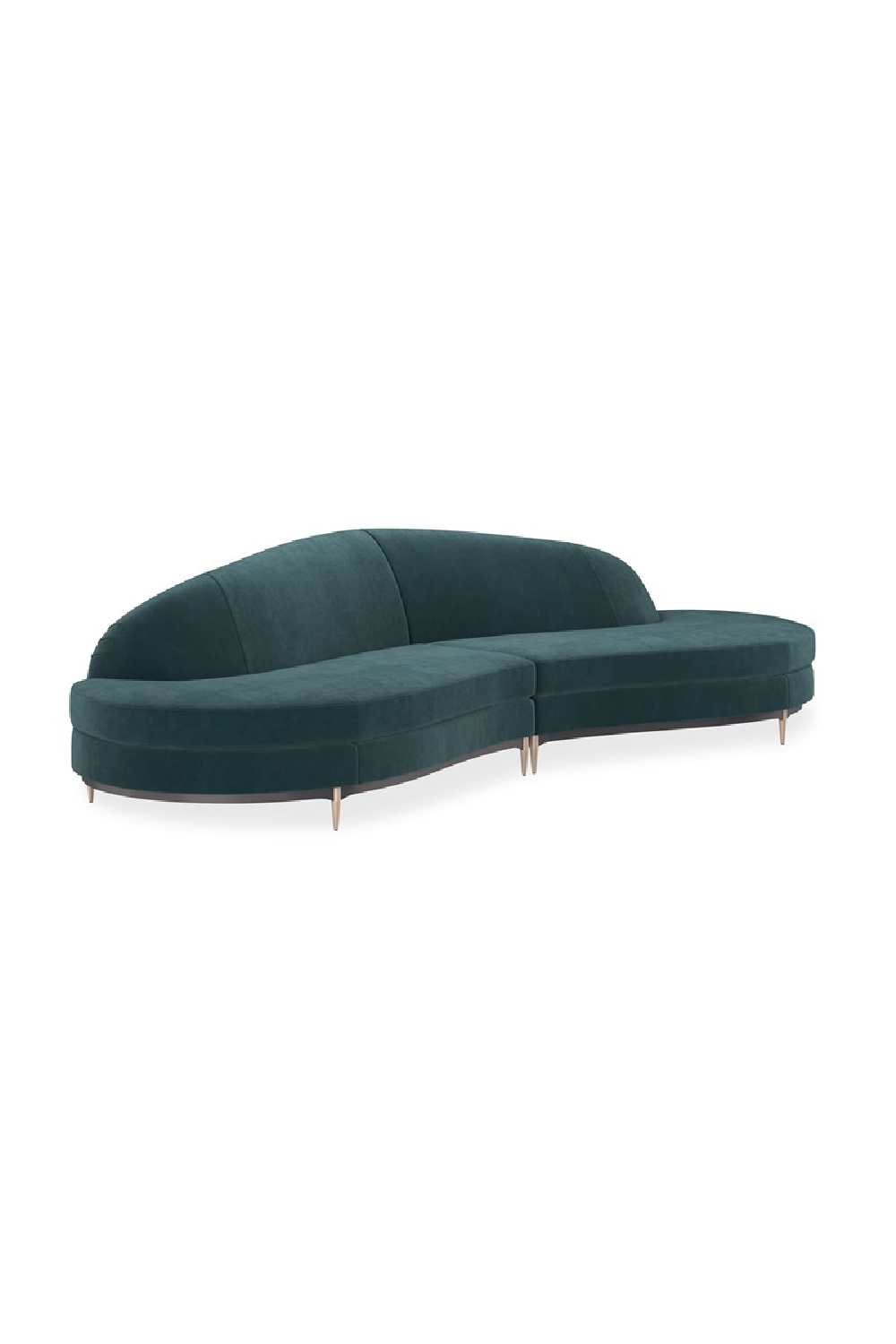 Sofa narożna Three's Company zielona