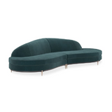 Sofa narożna Three's Company zielona