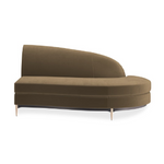 Sofa narożna Three's Company brązowa