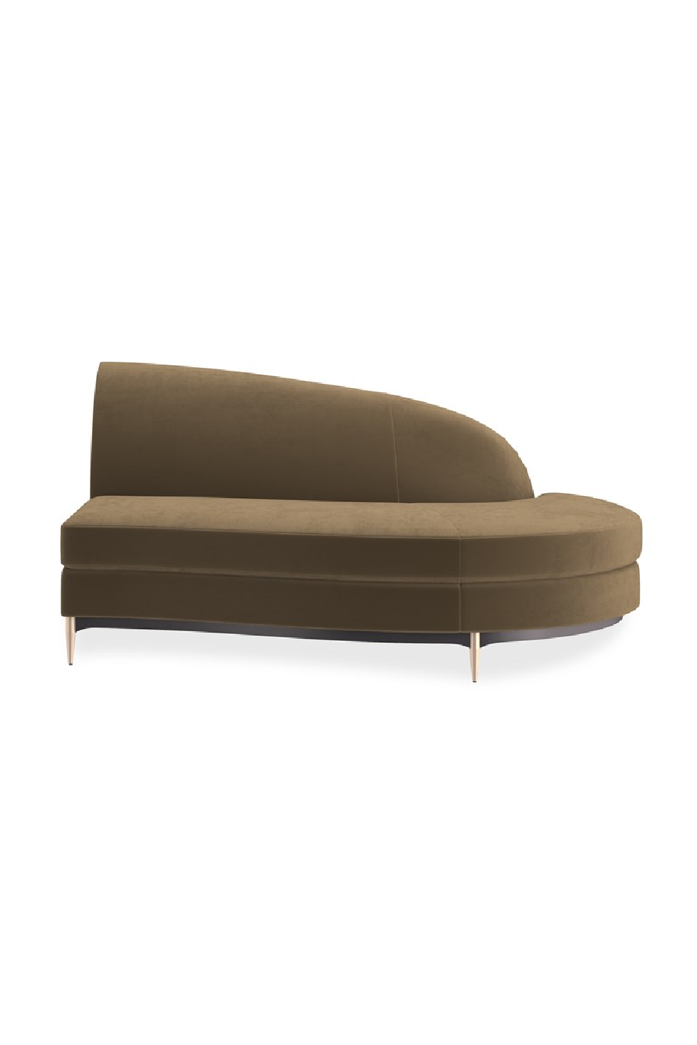 Sofa narożna Three's Company brązowa