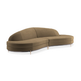 Sofa narożna Three's Company brązowa