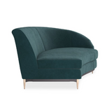 Sofa narożna Three's Company zielona