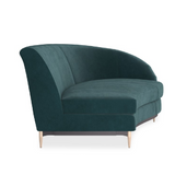 Sofa narożna Three's Company zielona