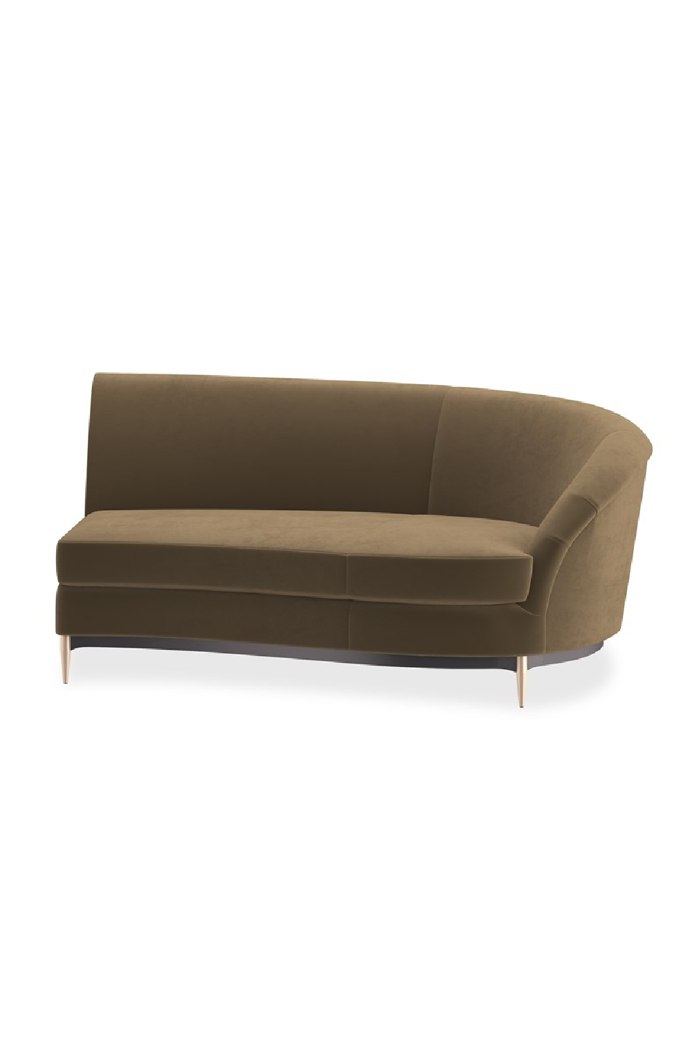 Sofa narożna Three's Company brązowa