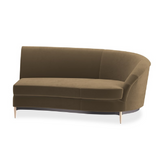 Sofa narożna Three's Company brązowa