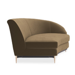 Sofa narożna Three's Company brązowa