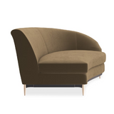 Sofa narożna Three's Company brązowa
