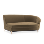 Sofa narożna Three's Company brązowa
