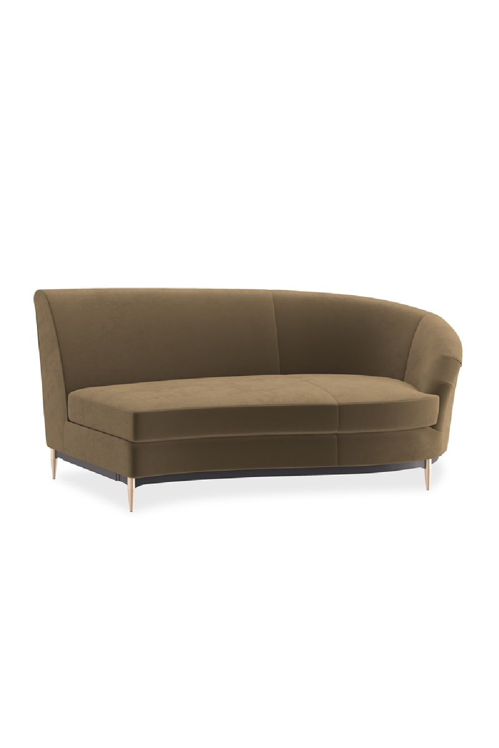 Sofa narożna Three's Company brązowa