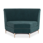 Sofa narożna Three's Company zielona