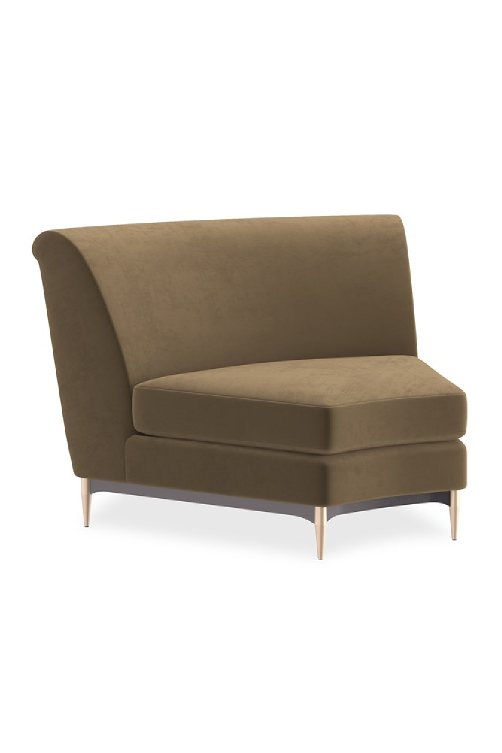 Sofa narożna Three's Company brązowa