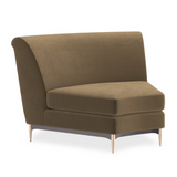 Sofa narożna Three's Company brązowa